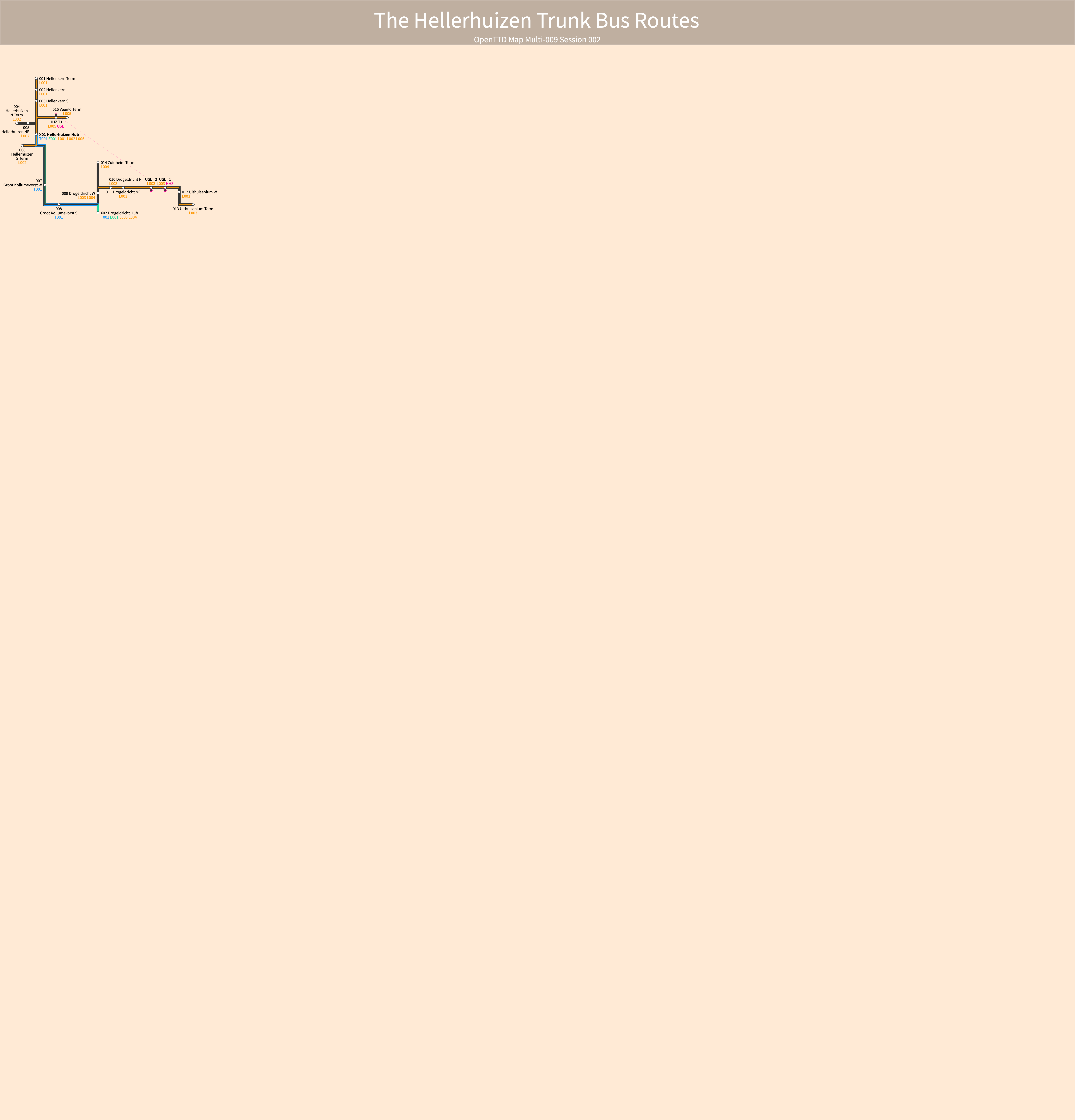The Hellerhuizen Trunk Bus Routes
